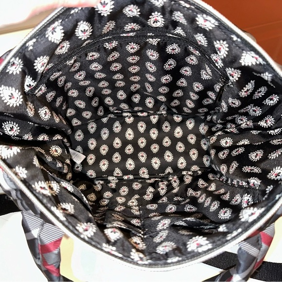 Vera Bradley Paris Plaid Multi-Strap Tote Bag and ID Case in Performance Twill - Picture 6 of 11